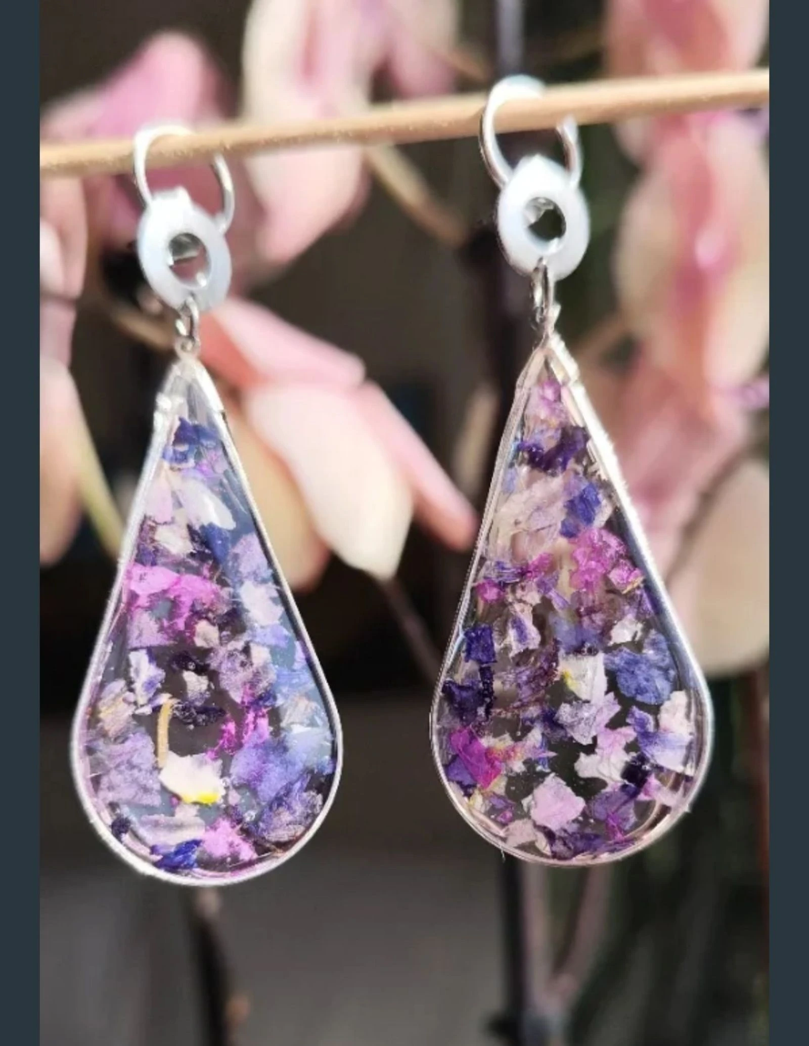 Pendientes Flor Natural 